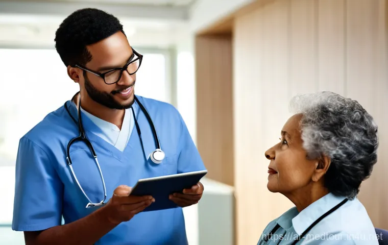 의료관광코디네이터 프리랜서로 일하는 법 - **Prompt: "A focused young woman, dressed in smart casual attire, sits at a clean, modern desk. She ...
